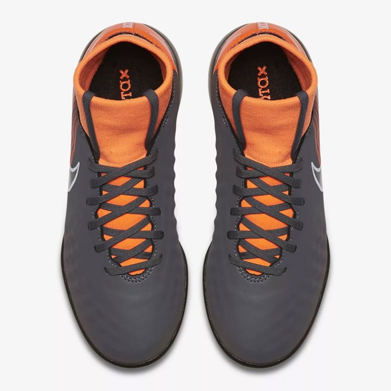 Pantofi de fotbal Nike Magista Obrax 2 Academy Df Tf Jr AH7318-080-S gri gri 2