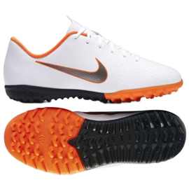 Pantofi de fotbal Nike Mercurial VaporX 12 Academy Gs Tf Jr AH7342-107 alb alb 2