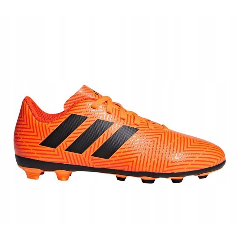 Ghete de fotbal adidas Nemeziz 18.4 FxG Jr DB2355 multicolor portocale 1