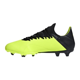 Ghete de fotbal Adidas X 18.3 Fg M DB2183 galben galben 1