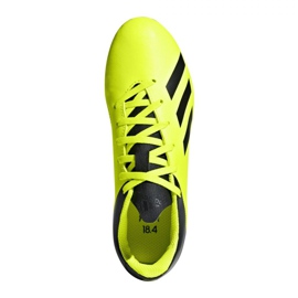 Ghete de fotbal Adidas X 18.4 FxG Jr DB2420 galben galben 1