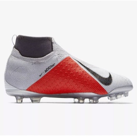Ghete de fotbal Nike Phantom Vsn Elite Df Fg Jr AO3289-060 alb alb 1