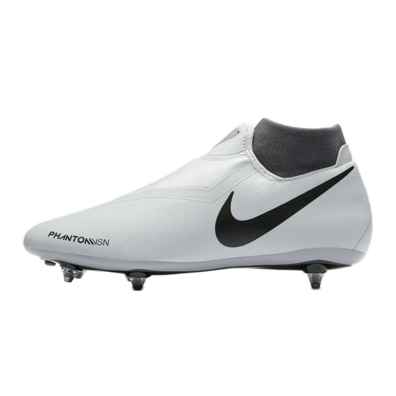 Pantofi de fotbal Nike Phantom Vsn Academy Df Sg AO3260-060 alb gri 1 Pantofi de fotbal Nike Phantom Vsn Academy Df Sg AO3260-060 alb gri 1