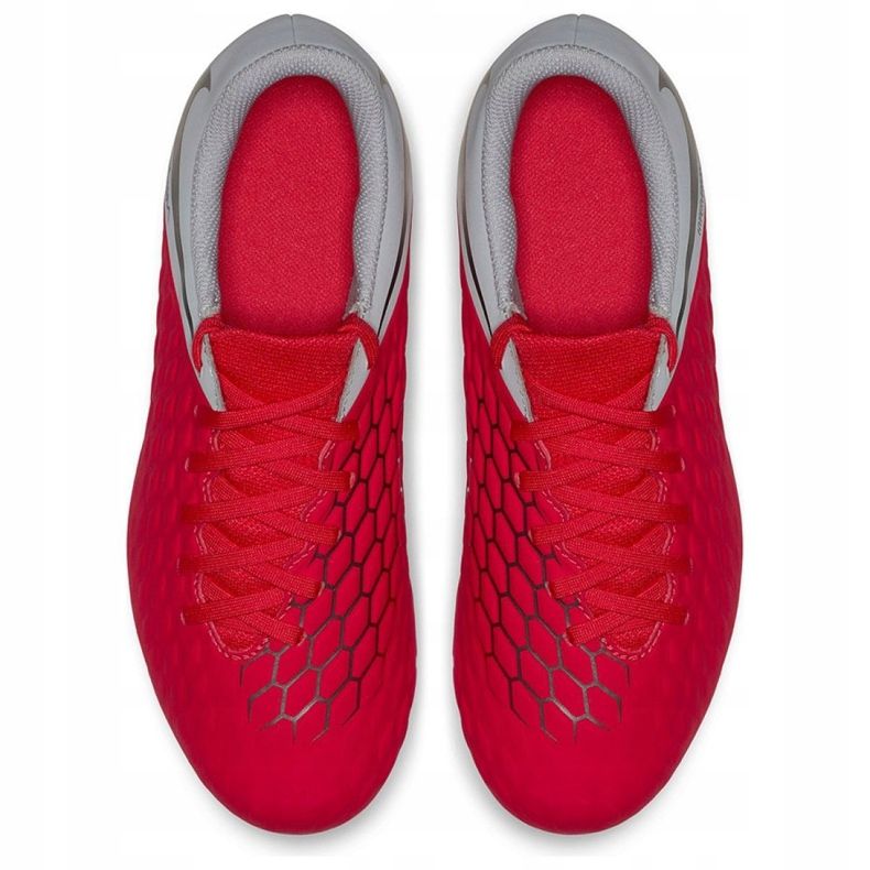 Pantofi de fotbal Nike Hypervenom Phantom 3Club Fg Jr AJ4146-600 multicolor roșu 2