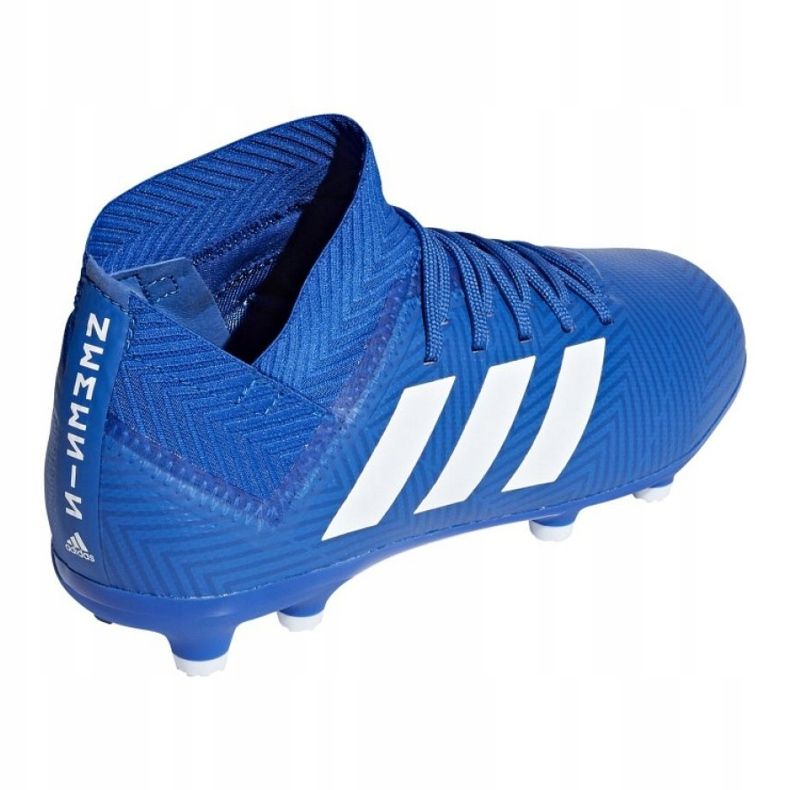 Cizmele de fotbal adidas Nemeziz 18.3 Fg Jr DB2351 multicolor albastru 2