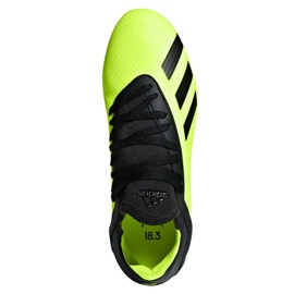 Ghete de fotbal Adidas X 18.3 Fg Jr DB2418 multicolor verde 2 Ghete de fotbal Adidas X 18.3 Fg Jr DB2418 multicolor verde 2