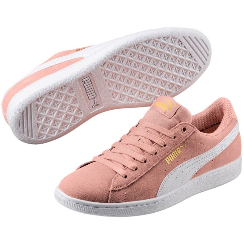 Încălțăminte Puma Vikky Peach Beige-Puma White W 362624 25 roz 1