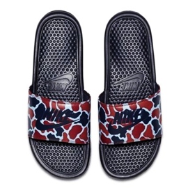 Nike Benassi Just Do It Print 631261-405 Slide negru multicolor 1