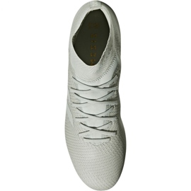 Ghete de fotbal Adidas Nemeziz 18.3 Fg M DB2110 alb alb 1