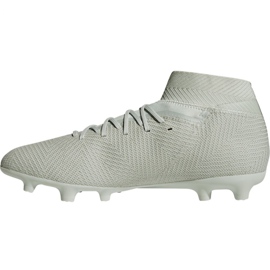 Ghete de fotbal Adidas Nemeziz 18.3 Fg M DB2110 alb alb 2