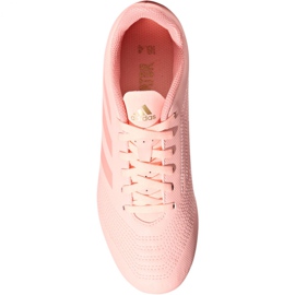 Ghete de fotbal Adidas Predator 18.4 FxG Jr DB2322 multicolor roz 2