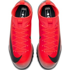 Pantof de fotbal Nike Mercurial Superfly X 6 Academy Gs CR7 Tf Jr AJ3112-600 roșu roșu 1