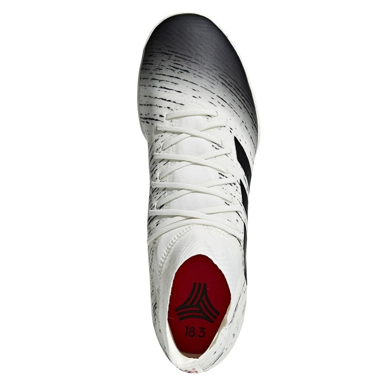 Ghete de fotbal Adidas Nemeziz 18.3 Tf M D97986 alb alb 2