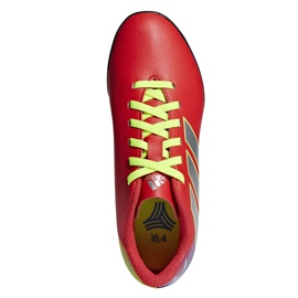 Ghete de fotbal Adidas Nemeziz Messi 18.4 Tf Jr CM8642 multicolor roșu 1