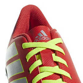 Ghete de fotbal Adidas Nemeziz Messi 18.4 Tf Jr CM8642 multicolor roșu 2