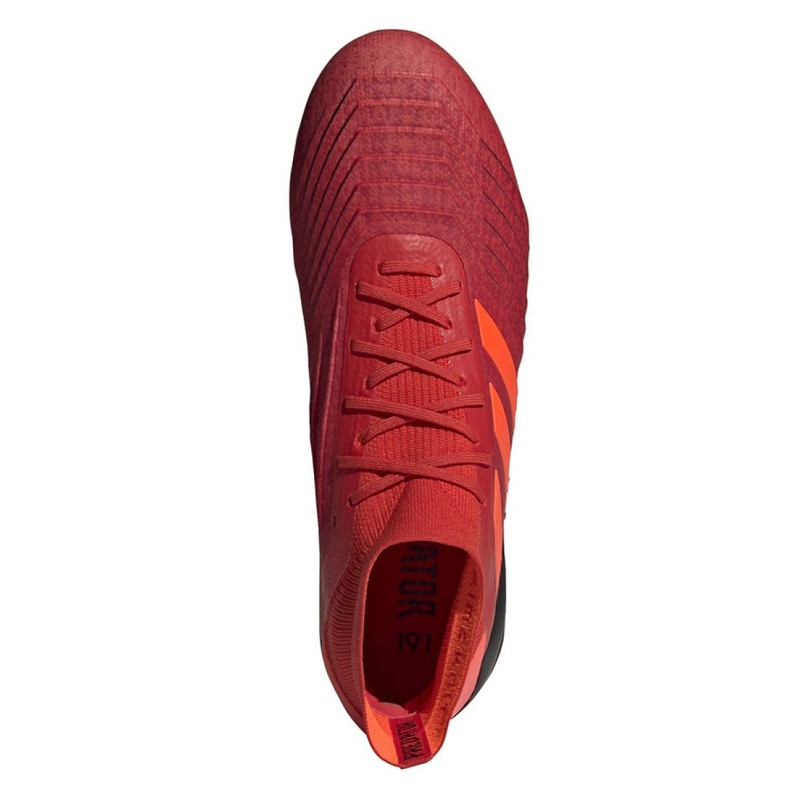 Ghete de fotbal Adidas Predator 19.1 Fg M BC0552 multicolor roșu 2