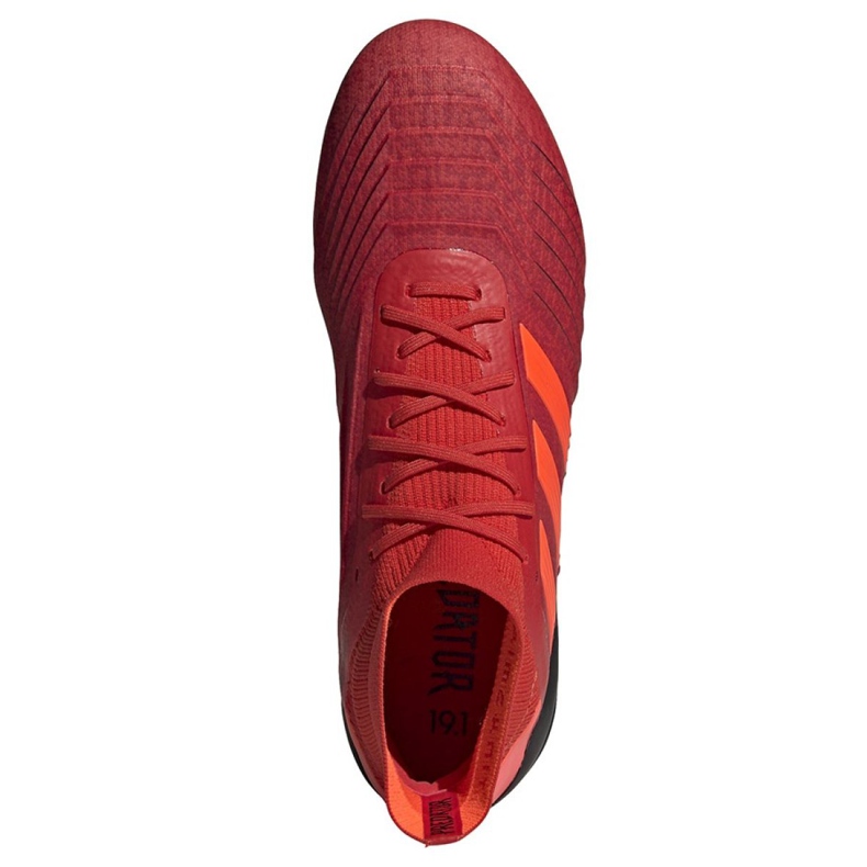 Ghete de fotbal Adidas Predator 19.1 Sg M D98054 roșu roșu 2
