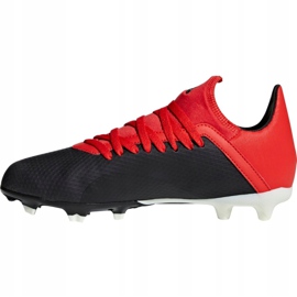 Ghete de fotbal Adidas X 18.3 Fg Jr BB9370 negru negru 2