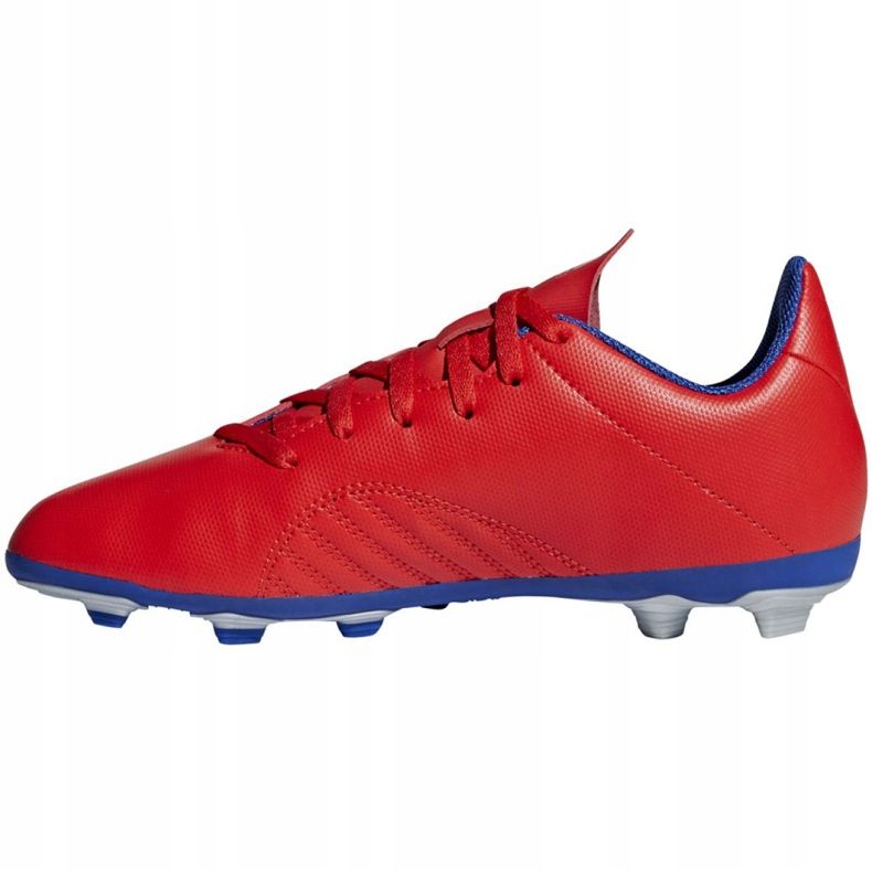 Ghete de fotbal Adidas X 18.4 FxG Jr BB9379 multicolor portocale si rosii 2 Ghete de fotbal Adidas X 18.4 FxG Jr BB9379 multicolor portocale si rosii 2