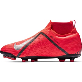 Pantofi de fotbal Nike Phantom Vsn Elite Df Mg Jr AO3289-600 multicolor roșu 2