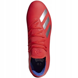 Ghete de fotbal Adidas X 18.3 Tf M BB9399 multicolor portocale si rosii 1 Ghete de fotbal Adidas X 18.3 Tf M BB9399 multicolor portocale si rosii 1
