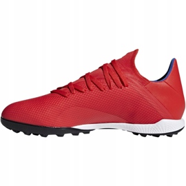 Ghete de fotbal Adidas X 18.3 Tf M BB9399 multicolor portocale si rosii 2