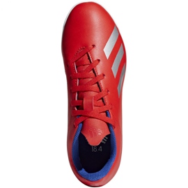 Încălțăminte de interior adidas X 18.4 In Jr BB9410 multicolor roșu 1