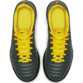Pantofi de fotbal Nike Tiempo Legend 7 Club Tf Jr AH7261-070 negru gri 2