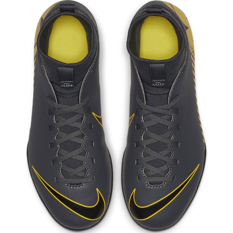 Încălțăminte de interior Nike Mercurial Superfly X 6 Club Ic Jr AH7346-070 negru gri 2