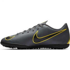 Pantofi de fotbal Nike Mercurial Vapor X 12 Club Tf Jr AH7355-070 negru gri 1