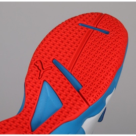 Încălțăminte de interior Puma Tenaz V Jr Bleu Azur 104891 06 albastru albastru 2