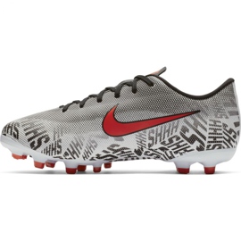 Pantofi de fotbal Nike Mercurial Vapor 12 Academy Neymar FG / MG Jr AO2896-170 alb alb 2 Pantofi de fotbal Nike Mercurial Vapor 12 Academy Neymar FG / MG Jr AO2896-170 alb alb 2