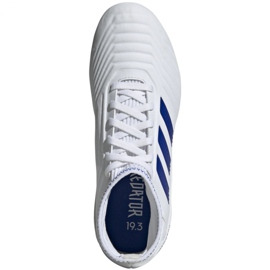 Ghete de fotbal Adidas Predator 19.3 Fg Jr CM8535 multicolor alb 2