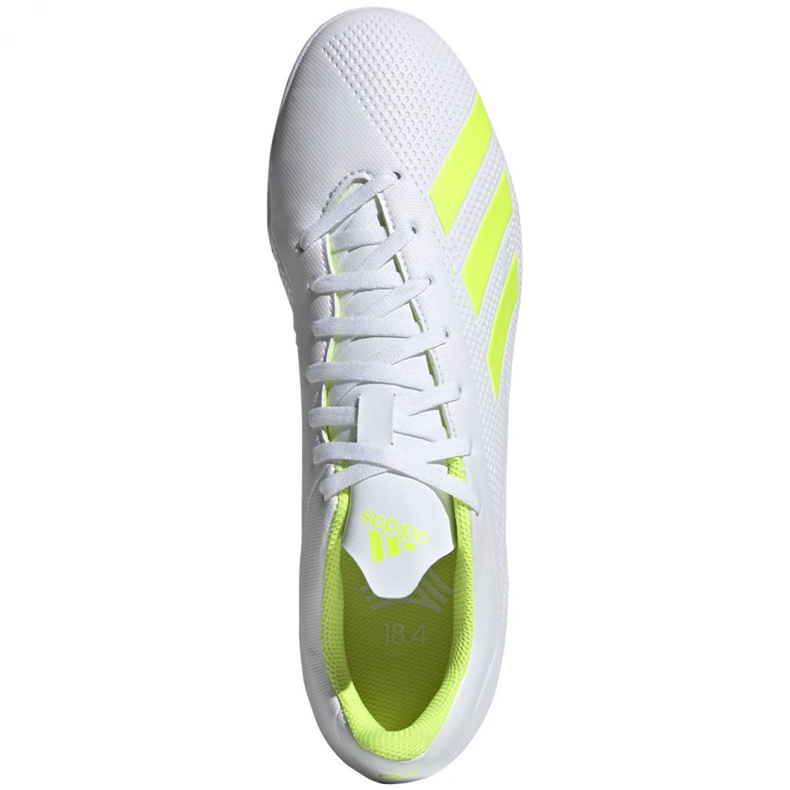 Ghete de fotbal Adidas X 18.4 Tf M BB9414 alb alb 1 Ghete de fotbal Adidas X 18.4 Tf M BB9414 alb alb 1