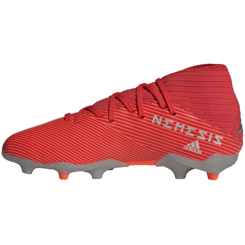 Ghete de fotbal Adidas Nemeziz 19.3 Fg Jr F99951 roșu roșu 2
