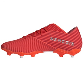 Ghete de fotbal Adidas Nemeziz 19.2 Fg M F34385 roșu roșu 2 Ghete de fotbal Adidas Nemeziz 19.2 Fg M F34385 roșu roșu 2