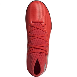 Ghete de fotbal Adidas Nemeziz 19.3 Tf Jr F99941 roșu roșu 1