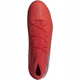 Ghete de fotbal Adidas Nemeziz 19.3 Tf M F34427 roșu roșu 1