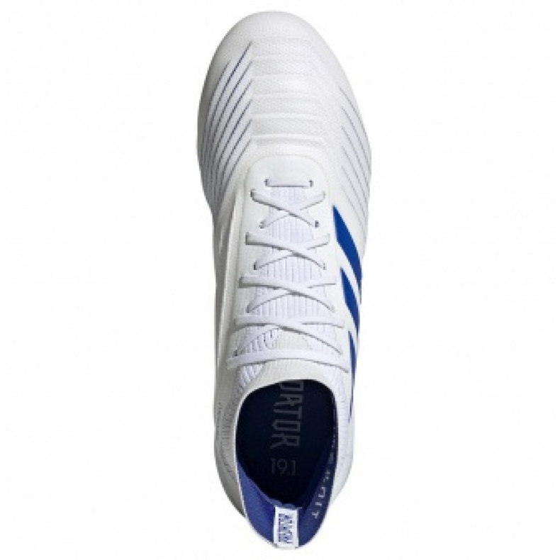 Ghete de fotbal Adidas Predator 19.1 Sg M D98055 alb alb 2