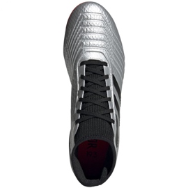 Ghete de fotbal Adidas Predator 19.3 Fg M F35595 roșu argint 2