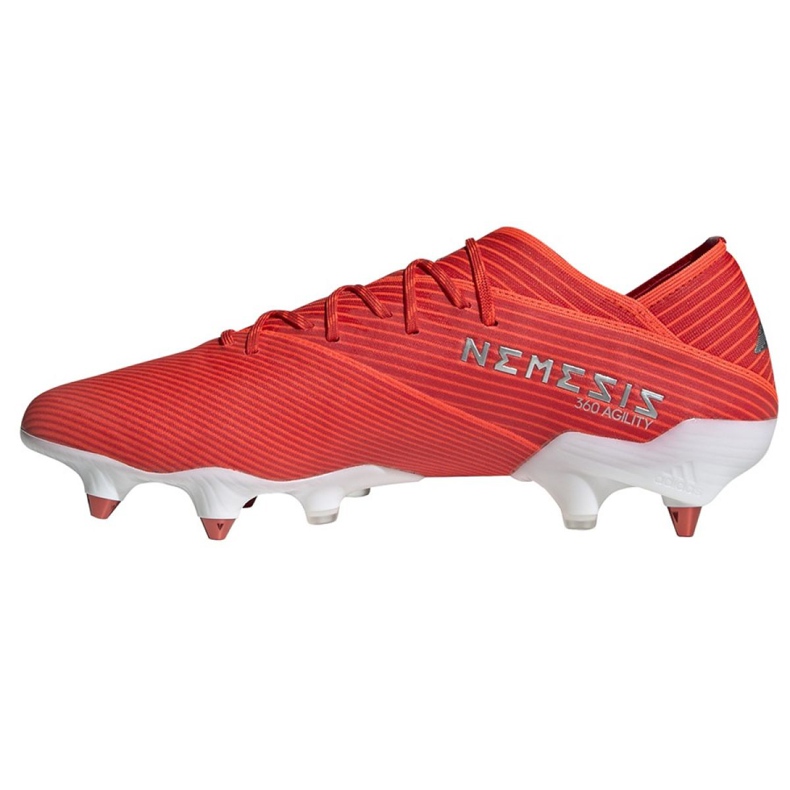 Ghete de fotbal Adidas Nemeziz 19.1 Sg M F99855 roșu roșu 1 Ghete de fotbal Adidas Nemeziz 19.1 Sg M F99855 roșu roșu 1