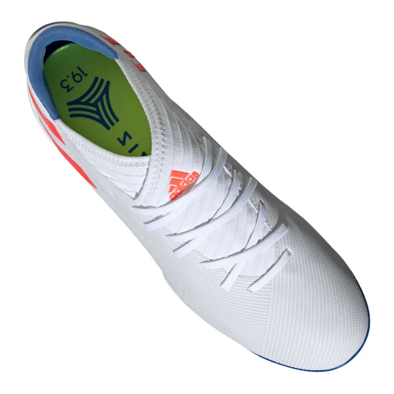 Ghete de fotbal Adidas Nemeziz Messi 19.3 Tf M F34430 alb alb 1