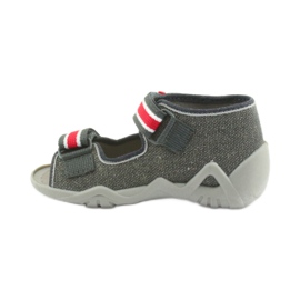 Papuci băieți Napa Befado 250P089 gri roșu 2 Papuci băieți Napa Befado 250P089 gri roșu 2