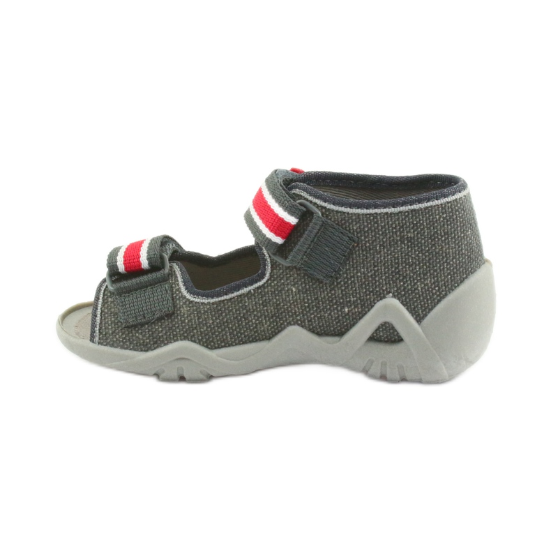 Papuci băieți Napa Befado 250P089 gri roșu 2