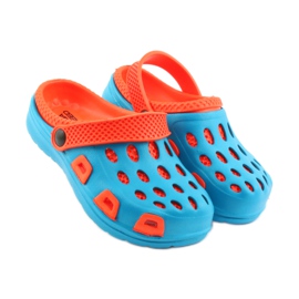 Papuci Aqua-Speed albastru portocale 4