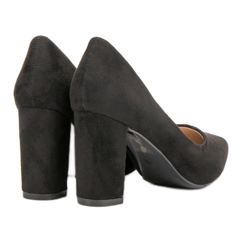 Diamantique Pompele din piele neagră negru 1