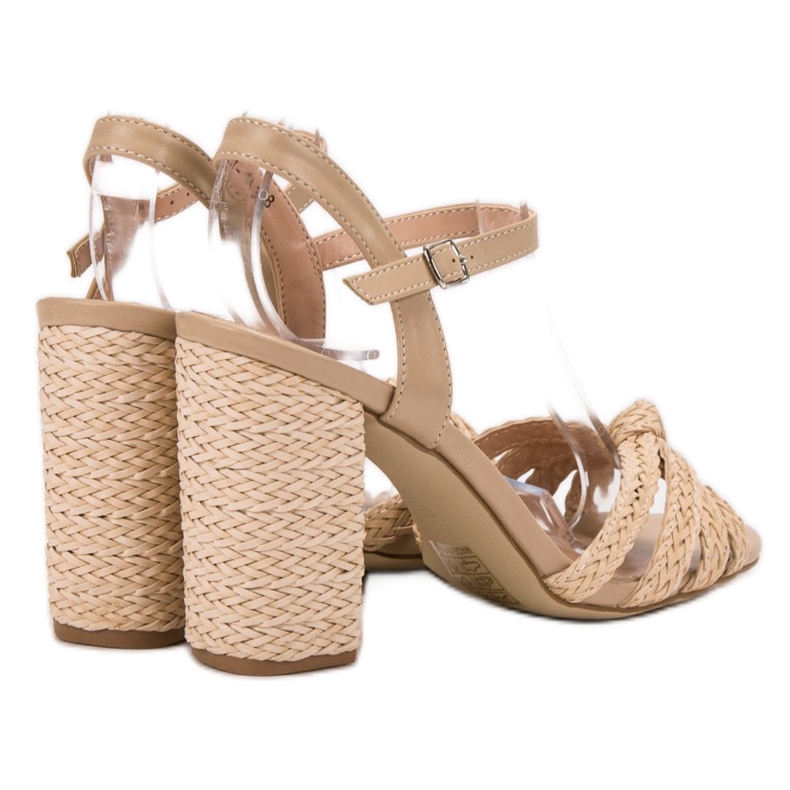 Sandale VICES împletite maro 1