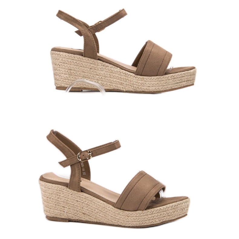 Vices Sandale pe platformă maro 1