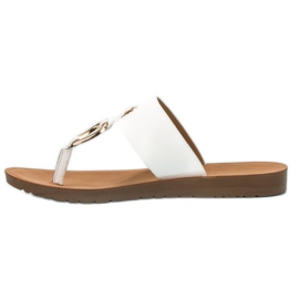 Flip-flops VINCEZA elegante alb 1 Flip-flops VINCEZA elegante alb 1