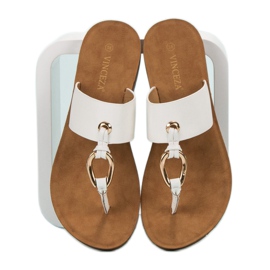 Flip-flops VINCEZA elegante alb 2 Flip-flops VINCEZA elegante alb 2